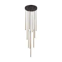 PIANO BLACK GOLD LAMPA WISZACA 10 TK Lighting 10118