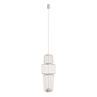 Lampa wisząca ażurowa druciana w kolorze beżowym 1xGX53 NOME B Nowodvorski 12250