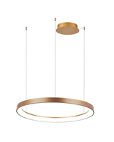 Lampa wisząca AGNES złota 58cm LED AZzardo AZ5020 sterowana pilotem