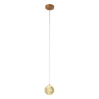 Lampa wisząca Brillant 1 złota LED CCT Light Prestige LP-3303/1P GD