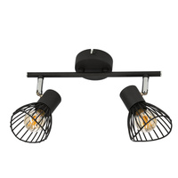 FLY LAMPA SUFITOWA LISTWA 2X40W E14 CZARNY Candellux 92-61898