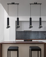 TUBA LAMPA WISZĄCA 2X50W GU10 6/30 CZARNY Candellux 32-78650