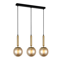Lampa wisząca RAVENA Italux PND-2324-3L BRO+AMB
