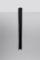 Lampa sufitowa, oprawa LAGOS 60 metalowa czarna tuba Sollux Lighting SL.1003