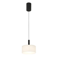 Pojedyńcza lampa wisząca białe mleczne szkło LED 3000K/4000K/6000K Austis Italux PND-02836-1-BK