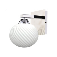 Madryt lampa kinkiet chrom 1x60W E27 klosz biały Candellux 21-32935