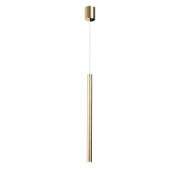 Lampa wisząca cienka złota tuba do łazienki Elin 1xLED 3000K IP44 PL0123-GD Yaskr