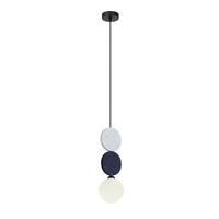 Lampa wisząca Andrea szary, niebieski 1xG9 Italux PND-59779B-1S-MLTI
