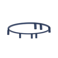 Granatowa lampa sufitowa ring 80cm - okrągły pierścień z punktowymi światłami 7xGU10 FOURTY ROUND Nowodvorski 11947