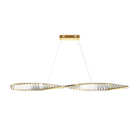Podłużna lampa wisząca kryształowa 120cm LED 3000K Krone P097PL-L36BS3K Maytoni
