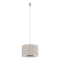 Lampa wisząca z abażurem w szarym kolorze 40cm 1xE27 CEDRO S Nowodvorski 11664