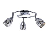 MILTON LAMPA SUFITOWA SPIRALA 3X10W E14 LED CHROM Candellux 93-61300