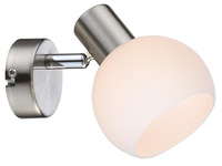 MAURO LAMPA KINKIET 1X4W E14 LED RGB SATYNA NIKIEL Z PILOTEM Candellux 91-61584