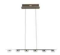 Lampa wisząca szóstka CASSIS nikiel-mat Aviano Lighting 7066-703