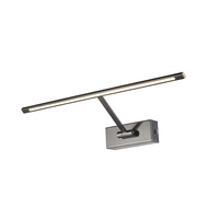 Kinkiet obrazowy galeryjka czarny chrom MONALISA 46 BLACK CHROME AZZARDO AZ2647