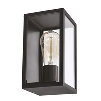 Hoya lampa ogrodowa elewacyjna prostokątna 12x22cm czarny 1x60W E27 IP44 Candellux 21-32270