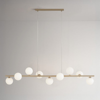 Szeroka lampa wisząca, 9 kloszy na żarówki G9 ARDI Kaja Lighting K-5843