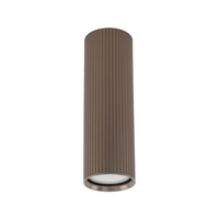 Oprawa sufitowa ryflowana tuba 17cm w kolorze brązowym TUNE BROWN M 1xGU10 Tk Lighting 11028