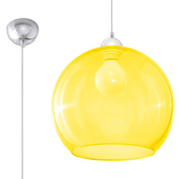 Lampa wisząca BALL żółta Sollux SL.0252