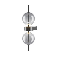 Nowoczesny kinkiet szklane dymione dwie kule LED 3000K Double Moon MOD478WL-L8B3K Maytoni