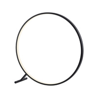 Lampa podłogowa duży czarny okrąg 80cm LED HULA Paul Neuhaus 319-18 sterowany pilotem