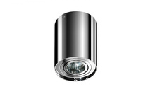 Minimalistyczny plafon natynkowy GU10, chrom, Ø 9,6 cm BROSS 1 CH PLAFON AZZARDO AZ0857