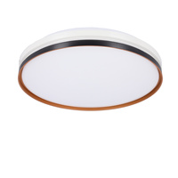 MONTANA LAMPA SUFITOWA PLAFON CZARNY+BIAŁY+ZŁOTY 24W LED 40 CM KLOSZ BIAŁY Candellux 14-11329