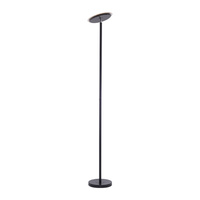 Prosta lampa podłogowa w kolorze czarnym LED 3000K HANS Just Light 11729-18