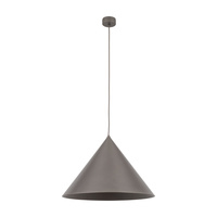 Lampa wisząca metalowy stożek w odcieniu brązu 50cm CONO XL NEW BROWN 1XE27 Tk Lighting 11378