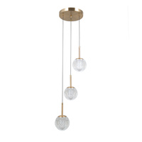Lampa wisząca Padri 3xG9 Italux PND-40827-3-HBR-CL