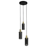 Lampa wisząca Tirana 3 czarna 3xE27 Light Prestige LP-945/3P BK