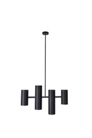 Nowoczesna czarna lampa wisząca 4-punktowa do jadalni i salonu LAXER MAXLIGHT P0501 
