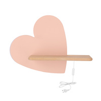 HEART LAMPA KINKIET 5W LED IQ KIDS Z PRZEWODEM Z WŁ. I WTYCZKĄ RÓŻOWY Candellux 21-84569