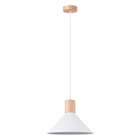Lampa wisząca JAGA biała Sollux SL.1319