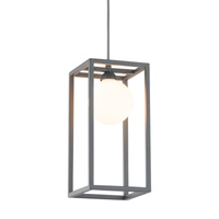 Lampa wisząca Daisy industrialna ramka w kolorze szarym Italux MD-BR4367-D1 GR