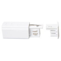 Zasilanie + Zaślepka Do Szynoprzewodu Biały 3-Obwodowy Milagro ML2140