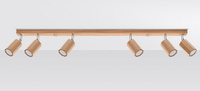 Lampa sufitowa oprawa ZEKE 6 dąb Sollux Lighting SL.1032
