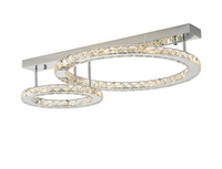 Lampa sufitowa GIRONA LED chrom Zuma Line MX3713-2-3CT ze ściemniaczem