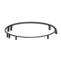 Czarny okrąg sufitowy średnica ok 130cm z 9 reflektorami 9xGU10 FOURTY ROUND Nowodvorski 11950