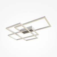 Biała lampa sufitowa z prostokątów LED Rida MOD015CL-L80WK Maytoni