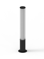 Czarny słupek ogrodowy LED 114cm Maxlight F0064 Gardenia 25W