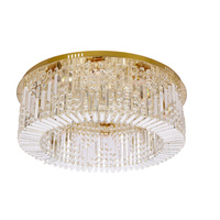 MARANGA lampa sufitowa plafon złoty 10x10W E14 kryształy bezbarwne Candellux 18-33345