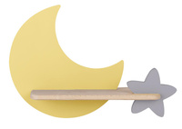 LAMPA MOON KINKIET ŚCIENNY 5W LED IQ KIDS ZŁOTY+SZARY Candellux 21-76731