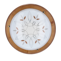 RUSTICA LAMPA SUFITOWA PLAFON 40 DREWNO STANDARD 1X60 W E27 DĄB Candellux 14-06622