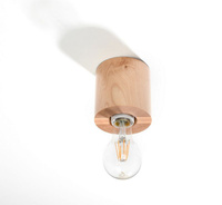 Lampa sufitowa, oprawa SALGADO z drewna Sollux Lighting SL.0672