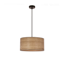 LEGNO LAMPA WISZĄCA CZARNY 30 1X40W E27 ABAŻUR ORZECHOWY Candellux 31-18373