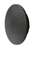Czarny płaski okrągły kinkiet 30cm podświetlajacy ścianę LED 3000K ANCONA XL BK AZZARDO AZ7145