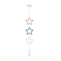 SINGLE SSS LAMPA WISZĄCA 1X20W E27 IQ KIDS BIAŁY+NIEBIESKI+RÓŻOWY Candellux 31-23537