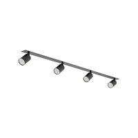 NEX BLACK 4XGU10 LAMPA SUFITOWA PODTYNKOWA TK Lighting 10801
