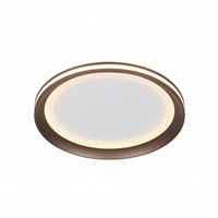 Brązowy plafon o średnicy 30cm wybór barwy światła LED Artizo Italux PLF-02326-S-CFF